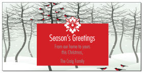 Caroling Christmas Birds Cards  8
